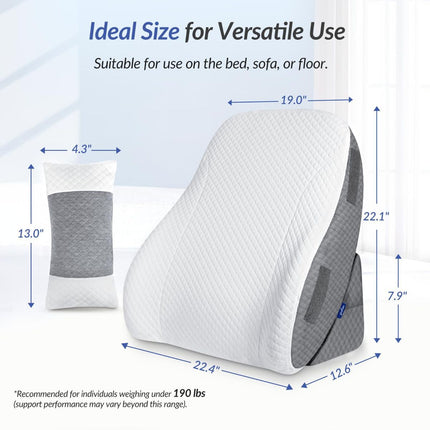 Adjustable Wedge Pillow Headboard Set for Sleeping & After Surgery
