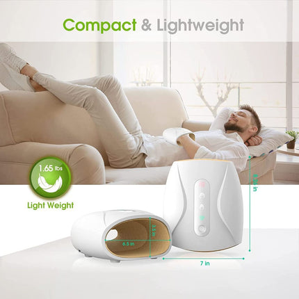 Electric Hand Massager, 3 Levels Cordless Accupressure Massager with Air Pressure Compress for Arthritis, Palm Massage, Finger Numbness Coldness Relief