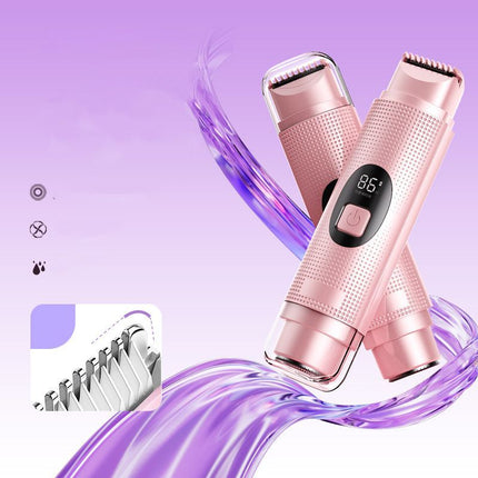 2-In-1 Hair Trimmer Portable Shaver Hair Removal Men'S Grooming Women'S - Blue - Size 20cm