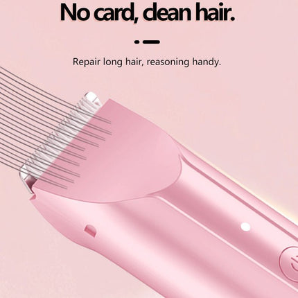 2-in-1 Waterproof Body Trimmer & Shaver – 3mm/6mm Guide, Floating Head, Painless Hair Removal for Women - Pink - Size 20cm