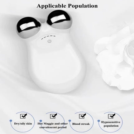 Microcurrent Facial Device,Enhances The Ability to Lift The Face and Tighten The Skin,Facial Wrinkle Equipment - Pink - Size 106mm