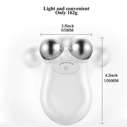 Microcurrent Facial Device,Enhances The Ability to Lift The Face and Tighten The Skin,Facial Wrinkle Equipment - White - Size 106mm