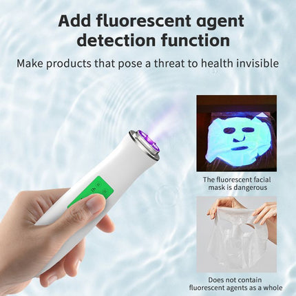 Professional Skin Moisture Tester, Digital Facial Oil Detector, High Precision Skin Hydration Analysis Meter, Hydration monitor,Portable Skin Analyzer with LCD Display & Fluorescent Agent Detection