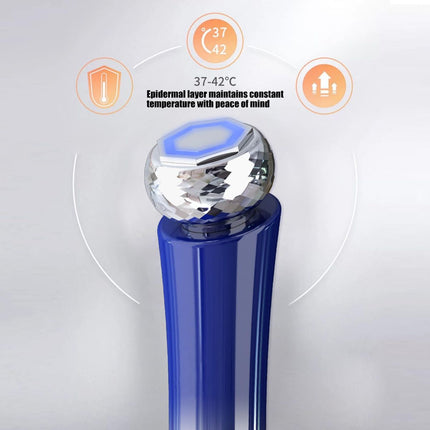 Mode Cooling and Warming Massage Tool with Silents Motor for Sensitives Skin and Tired Eye Relief Quiet Throb Massagers - Red - Size 15cm