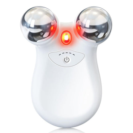 Microcurrent Facial Device,Latest Red Light Technology,Enhances The Ability to Lift The Face and Tighten The Skin,Facial Wrinkle Equipment,Smart Photon Micro-Current Device - White - Size 15cm