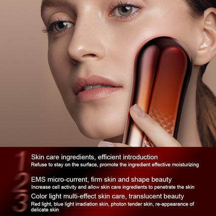 Microcurrent Facial Device, Red Light Therapy for Face and Neck, Skin Care Facial Massager Perfect Gifts for Women Men