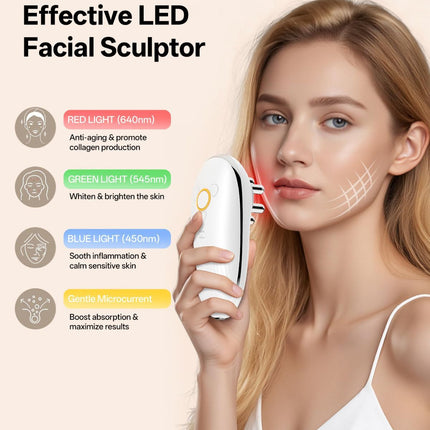 Body Sculpting Machine with Red Light Therapy for Face & Body, Cupping Therapy, Electric Cellulite Massage Tool with 2 Cups, Gift for Women - White - Size 14cm