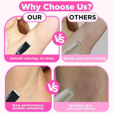 2-In-1 Bikini Trimmer for Women High Power Epilators Hair Removal
