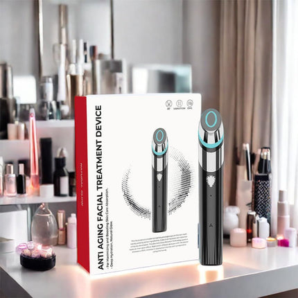 Upgraded Version | Skin Care Device - Facial Glow Booster for Maximizing and Boosting Absorption - Needle Free, Radiance, Elasticity | LED Anti-Wrinkle Device | Skin Care Firming, Toning