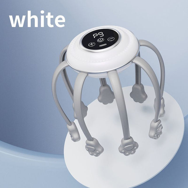 Smart Octopus Head Massager 9 Modes 360 Degree Coverage Wireless & Portable for Deep Relaxation – product detail