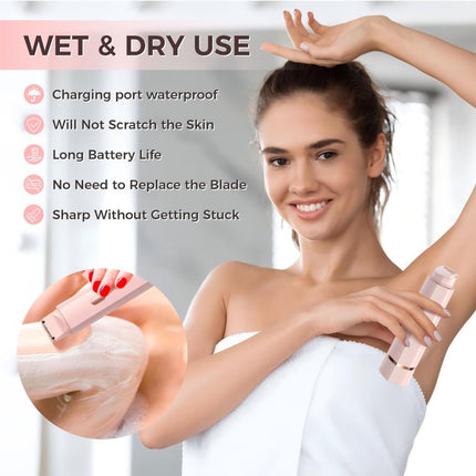 Bikini Trimmer for Women, 2 in 1 Electric Razors for Women