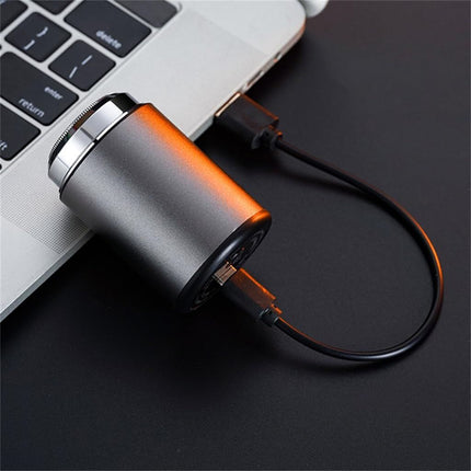 Mini Electric Shaver, Mini Portable Electric Shaver, Mini Shaver for Men, USB Rechargeable Waterproof Shaver - Gold - Size 57mm*42mm