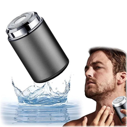 Mini Electric Shaver, Mini Portable Electric Shaver, Mini Shaver for Men, USB Rechargeable Waterproof Shaver - Gray - Size 57mm*42mm
