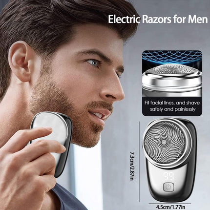 Mini Electric Shaver, Pocket Size Electric Shavers for Men