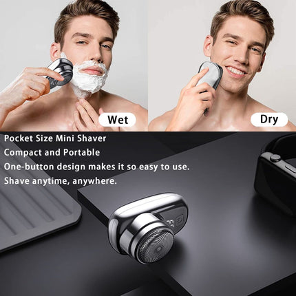 Mini Electric Shaver, Pocket Size Electric Shavers for Men