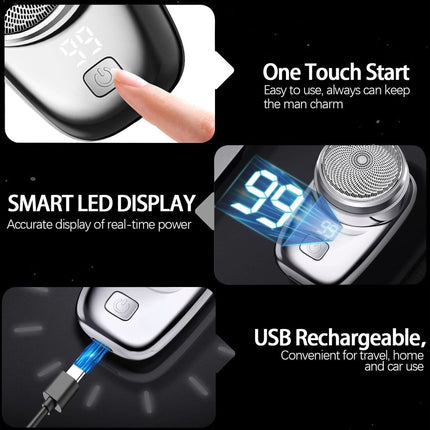 Mini Electric Shaver, Pocket Size Electric Shavers for Men