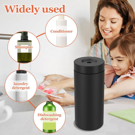 Silicone Dish Soap Dispenser, Reusable Dish Soap Bottle, Refillable Dish Soap Squeeze Bottle, 240ml/8oz Dishwashing Liquid Dispenser, Portable Hand Soap Bottle for Kitchen Sink - White - Size 14cm