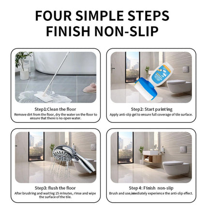 Anti Slip Paint Shower – Bathtub Coating Layer, Bathroom Safety Spray | Tile Grip Non Skid Finish, Transparent Protection Formula, Easy Apply Adhesive with Traction for Slippery, Wet, Tile Use