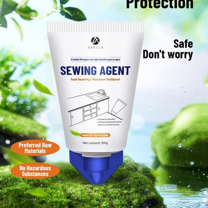 Sewing Agent – Waterproof, Mouldproof & Eco-Friendly Gap Filler for Home Repairs – Perfect for Bathrooms, Kitchens, Tiles, Windows, Doors, Baseboards, Pipes, Furniture, Cracks and Joints, Ideal for DIY Sealing, Caulking, and Restoration