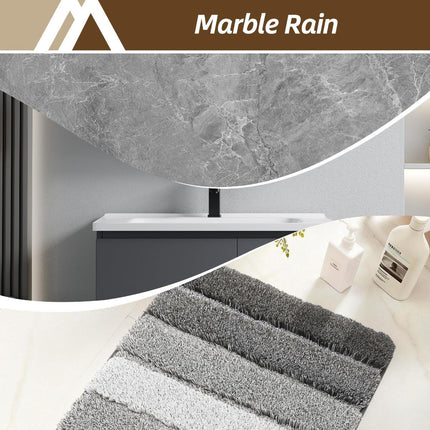 Bathroom Rugs,Ultra Soft Absorbent Bath Mat,Beige | Non-Slip TPR Backing Stays in Place, Machine Washable Bath Rugs Shaggy Rug for Bathroom Floor - Dark Gray - Size 50cm*80cm