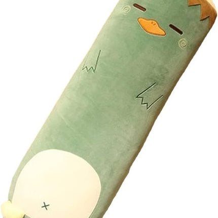 Long-Shaped Pillow Plush Pillow Hugging Pillow Soft Pillow Sleeping Pillow Gift - Green - Size 33in