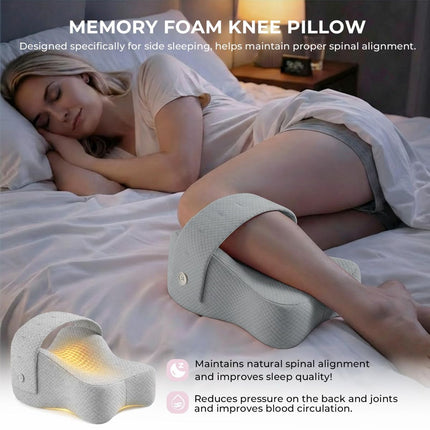 Side Sleeper Knee Pillow Hip Pain Relief Sciatica Pain Relief Ergonomic Leg - Pink - Size 35cm*25cm*16cm