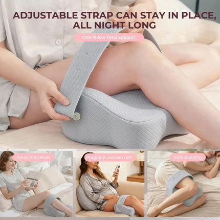 Side Sleeper Knee Pillow Hip Pain Relief Sciatica Pain Relief Ergonomic Leg - Pink - Size 35cm*25cm*16cm