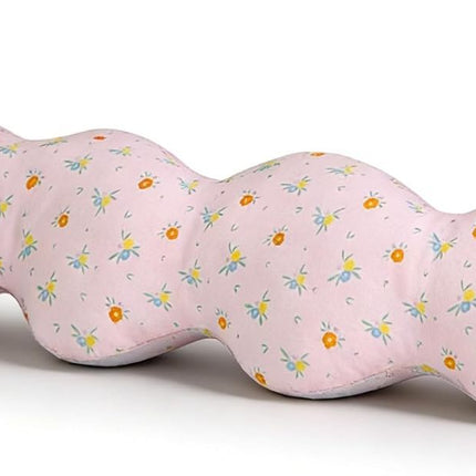 Long Rectangular Leg Pillow for Side Sleeping, Breathable Summer Cushion with Removable Washable Cover, Slim Lightweight Support Pillow for Bed Sofa Couch Travel Use - Pink - Size 130cm