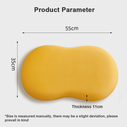 Soft and Comfortable Cat Belly Pillow Home Memory Foam Pillow Cervical Deep Sleep Memory Pillow High Pillow - Arc Patchwork - Size 55 * 35 * 11cm