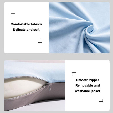 Soft and Comfortable Cat Belly Pillow Home Memory Foam Pillow Cervical Deep Sleep Memory Pillow High Pillow - Pink - Size 55 * 35 * 11cm