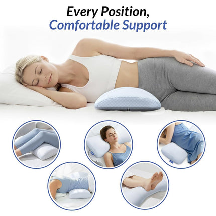 Inflatable Lumbar Support Pillow for Bed with Customized Lower Back