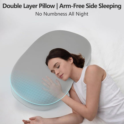 Cooling Memory Foam Pillow (Gray)