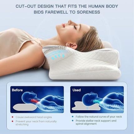 Ergonomic Pillow Memory Foam Pillow Cervical Support Pillow Neck