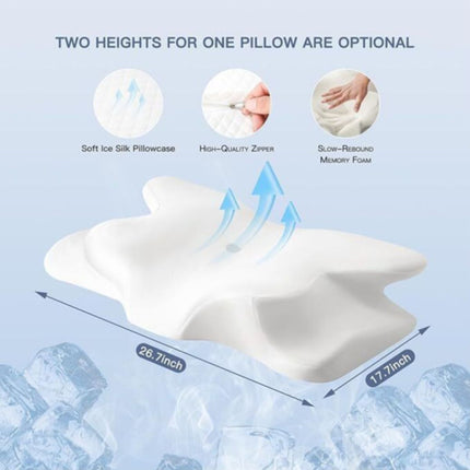 Ergonomic Pillow Memory Foam Pillow Cervical Support Pillow Neck