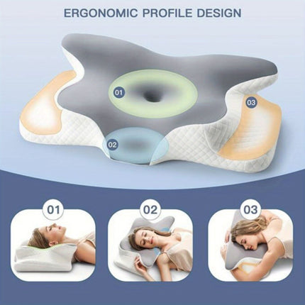 Ergonomic Pillow Memory Foam Pillow Cervical Support Pillow Neck