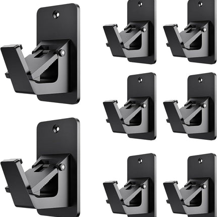 2 Pack Universal Curtain Rod Holders (Black)