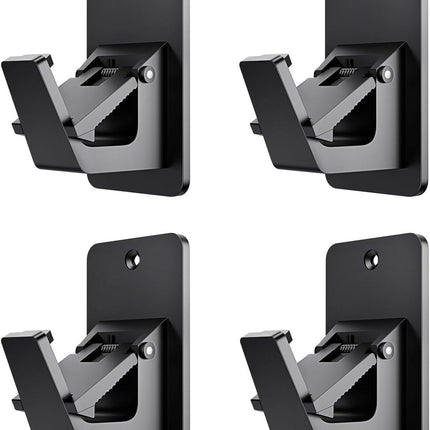 8 Pack Universal Curtain Rod Holders (Black)