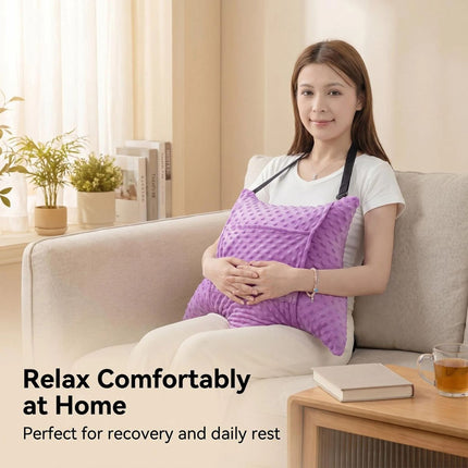 Hysterectomy Recovery Pillow with 2 Pocket for Abdominal Surgery, Hysterectomy Recovery Must Haves Essentials Abdominal Pillow Post Surgery Gifts for Women - Blue - Size 21.5in*18.5in*14.5in
