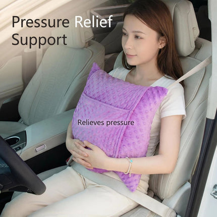 Hysterectomy Recovery Pillow with 2 Pocket for Abdominal Surgery, Hysterectomy Recovery Must Haves Essentials Abdominal Pillow Post Surgery Gifts for Women - Blue - Size 21.5in*18.5in*14.5in