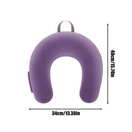 Reading Lap Pillow Ergonomic U Shape Cushion | Reading Pillow for Bed for Adults Elbow Rest Reduces Fatigue Desk Couch Floor Sofa Sitting Working Crocheting Writing - Pink - Size 40cm*34cm