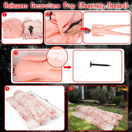 5.4ft Halloween Decorations Outdoor Props