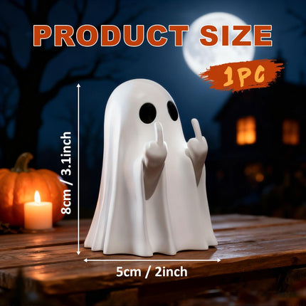 Halloween Ghost Figurine-Spooky & Cute Ghost Statue for Home, Desk