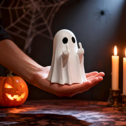 Halloween Ghost Figurine-Spooky & Cute Ghost Statue for Home, Desk