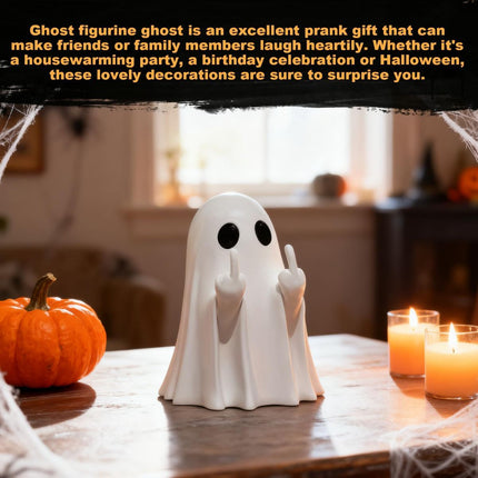 Halloween Ghost Figurine-Spooky & Cute Ghost Statue for Home, Desk