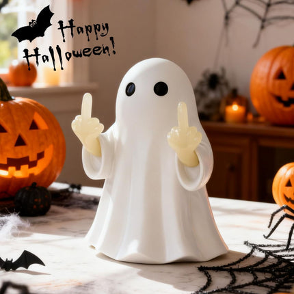 Halloween Ghost Figurine -7.5in Wall-Mounted Ghost Decorations