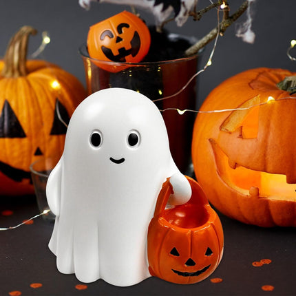 Halloween Ghost Figurine - Pumpkin Ghost