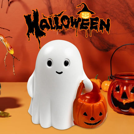 Halloween Ghost Figurine - Pumpkin Ghost
