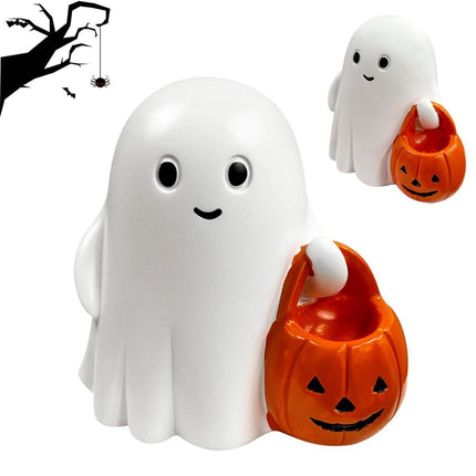 Halloween Ghost Figurine - Pumpkin Ghost