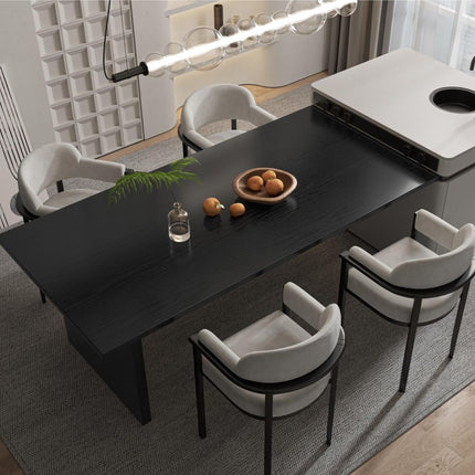 Black Wood Contact Paper Wood Grain Peel and Stick Countertops Waterproof Counter Top Contact Paper Wood Wallpaper Brown Walnut Vinyl Wrap for Cabinets Desk Wallpaper Removable Veneer 15.8inx78.8in