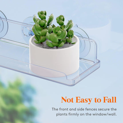 Window Plant Shelves 14.6, 2 Pack Acrylic Suction Cup (Size 3 Pack)